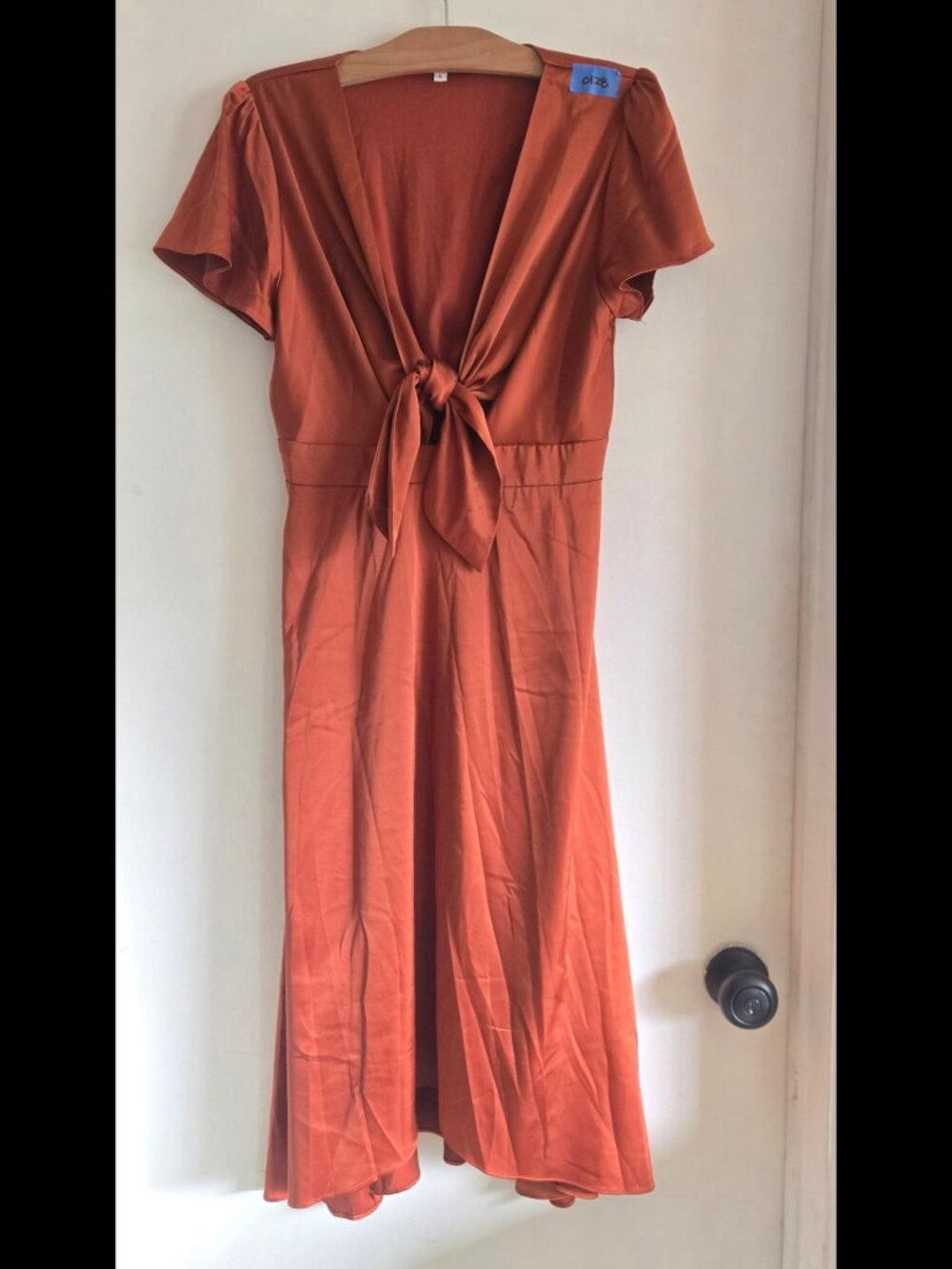 Rust Silk Dress